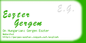 eszter gergen business card